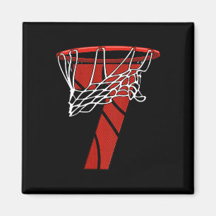 Kinder 7. Geburtstag Basketball - Sieben Jahre Ges Magnet