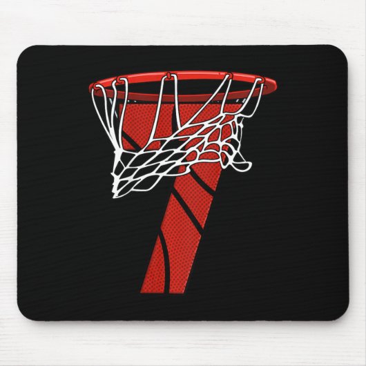 Kinder 7. Geburtstag Basketball - Sieben Jahre Ges Mousepad (Vorne)