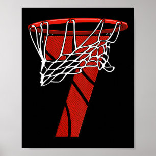 Kinder 7. Geburtstag Basketball - Sieben Jahre Ges Poster