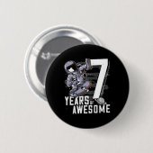 Kinder 7. Geburtstag Button (Vorne & Hinten)