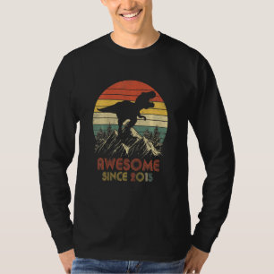 Kinder 7. Geburtstag Dinosaurier 7 Jahre Phantasti T-Shirt