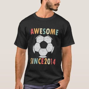 Kinder 7. Geburtstag Fußball Lover Geschenk 7 Jahr T-Shirt