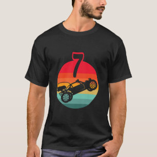 Kinder 7. Geburtstag I Racing Gaming in Remote-Kon T-Shirt