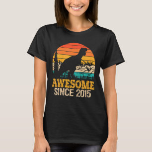 Kinder 7. Geburtstag Junge Dinosaurier 7 Jahre alt T-Shirt