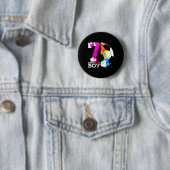 Kinder 7 Geburtstag Junge Fußball 7. Geburtstag Button (Beispiel)