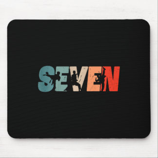 Kinder 7. Geburtstag Karate Kämpfer 7 Jahre alte M Mousepad
