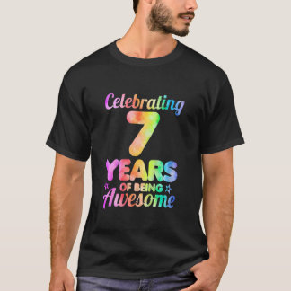 Kinder 7. Geburtstagsidee feiert 7 Jahre ihres Sei T-Shirt