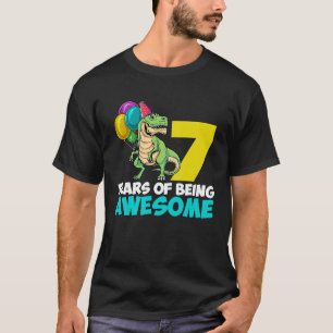 Kinder 7 Jahre alt 7. Geburtstag Junge Mädchen T R T-Shirt