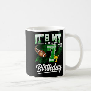Kinder 7 Jahre alt Es ist mein 7. Geburtstag Fußba Kaffeetasse