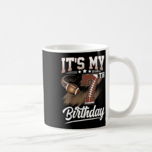 Kinder 7 Jahre alt Es ist mein 7. Geburtstag Fußba Kaffeetasse