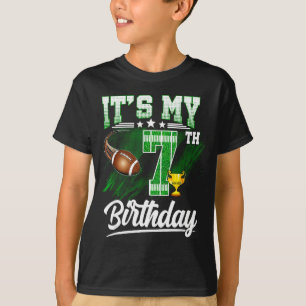 Kinder 7 Jahre alt Es ist mein 7. Geburtstag Fußba T-Shirt