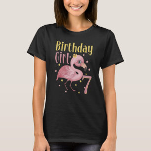 Kinder 7 Jahre alt Flamingo Geburtstag Mädchen Par T-Shirt