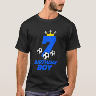 Kinder 7 Jahre alt Geburtstag Fußball 7. Geburtsta T-Shirt
