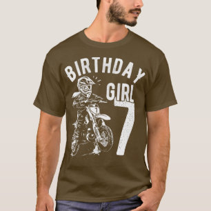 Kinder 7 Jahre alt Kind Geburtstagskinder Dirt bik T-Shirt