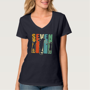 Kinder 7 Jahre alter Golf Geburtstagsparty Geschen T-Shirt