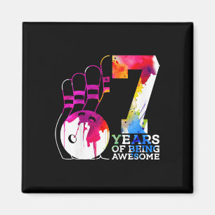 Kinder 7 Jahre Phantastischer Bowling 7. Geburtsta Magnet