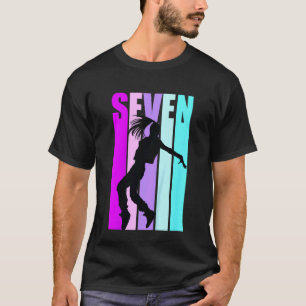 Kinder 7. Tanz Geburtstag für Mädchen Hiphop Tänze T-Shirt