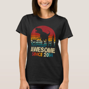 Kinder 8. Geburtstag Dinosaurier 8 Jahre Junge Kin T-Shirt