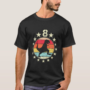 Kinder 8. Geburtstag Dinosaurier 8. Jährige Geburt T-Shirt