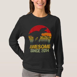 Kinder 8. Geburtstag Dinosaurier Trex Phantastisch T-Shirt