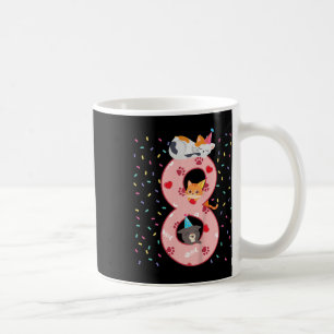Kinder 8. Geburtstag Mädchen Niedliche Katzenoutfi Kaffeetasse
