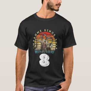 Kinder 8. Geburtstag Phantastisch seit 2014 Dinosa T-Shirt