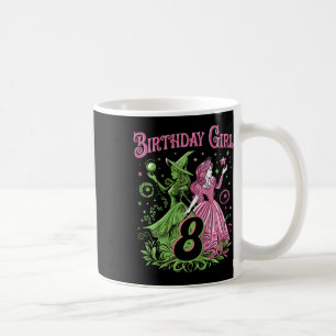 Kinder 8. Geburtstag Rosa und Grün 8 Jahre alt Kaffeetasse