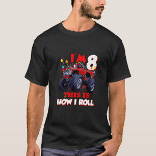 Kinder 8 Jahre alt 8. Geburtstag Junge Kinder Klei T-Shirt