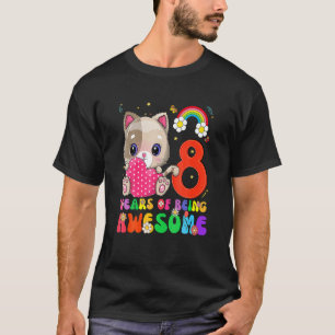 Kinder 8 Jahre alt Eens 8H Geburtstag Mädchen Phan T-Shirt