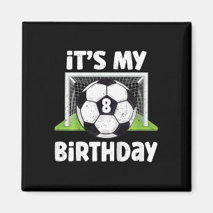 Kinder 8 Jahre alt Fußball 8. Geburtstag Spieler K Magnet