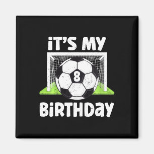 Kinder 8 Jahre alt Fußball 8. Geburtstag Spieler K Magnet