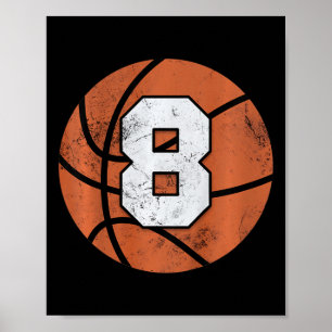 Kinder 8 Jahre alt Geburtstag Kinder Jungen Mädche Poster