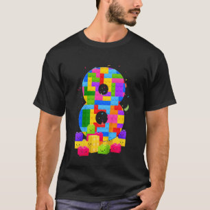 Kinder 8 Jahre alte Blockbauer für Gebäude 8th B D T-Shirt