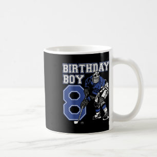 Kinder 8 Jahre alte Eishockey-Themen-Geburtstagsfe Kaffeetasse