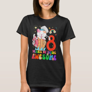 Kinder 8 Jahre alte Teens 8. Geburtstag Junge Mädc T-Shirt