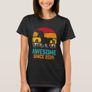 Kinder 8 Jahre Junge 8. Geburtstag Dinosaur Rex Aw T-Shirt