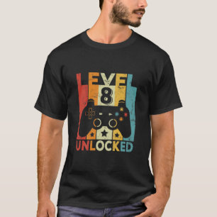 Kinder 8 Jahre Junge Mädchen 2014 Geburtstag Stufe T-Shirt