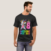 Kinder 8 Jahre Junge Teens Klettern 8. B T-Shirt (Vorne ganz)