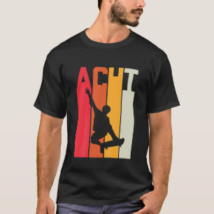Kinder 8th Birthday Gift Boys Kinder Skater Skateb T-Shirt