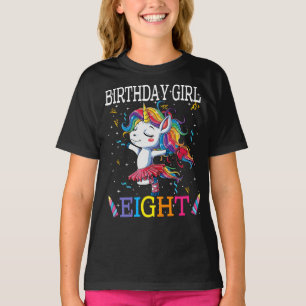 Kinder 8th Birthday Unicorn Outfit, 8th Birthday G T-Shirt