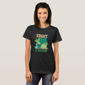 Kinder 8th Brithday Aight Year Old Dinosaurier Rex T-Shirt (Vorne ganz)