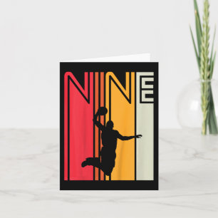 Kinder 9. Geburtstag Basketball mehr als 9 Jahre a Karte