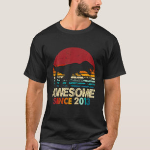 Kinder 9. Geburtstag Boy Dinosaurier Rex Phantasti T-Shirt