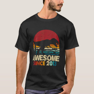 Kinder 9. Geburtstag Boy Dinosaurier Rex Phantasti T-Shirt