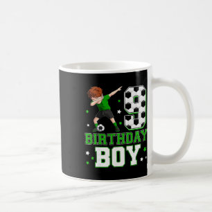 Kinder 9. Geburtstag Junge Fußball 9 Jahre alt 9 J Kaffeetasse