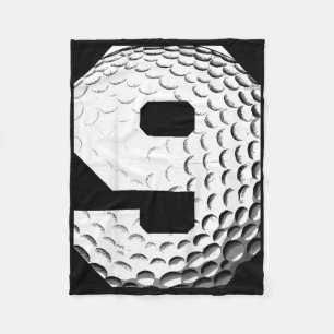 Kinder 9. Geburtstag Junge Golfspieler Golf 9 Jahr Fleecedecke
