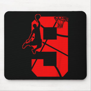 Kinder 9 Jahre alt 9. Basketball GeburtstagspartyT Mousepad