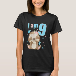 Kinder 9 Jahre alt 9 Geburtstag Outfit Boy Girl Sl T-Shirt