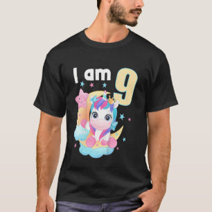 Kinder 9 Jahre alt 9 Geburtstag Outfit Boy Girl Un T-Shirt