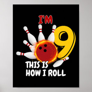 Kinder 9 Jahre alt bin ich 9 Jahre alt So nehme ic Poster